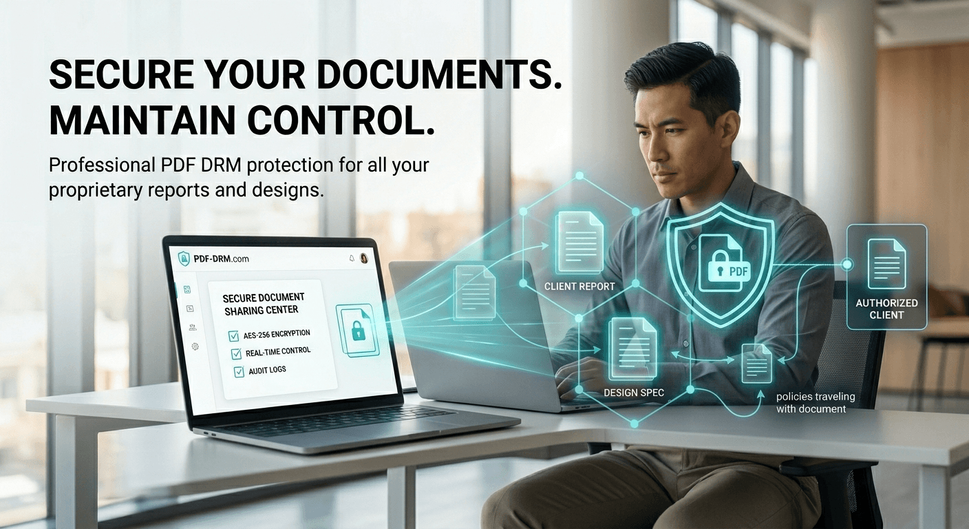 Secure PDF Sharing & DRM Protection