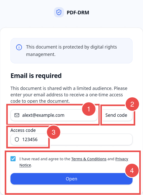 Email Required Dialog